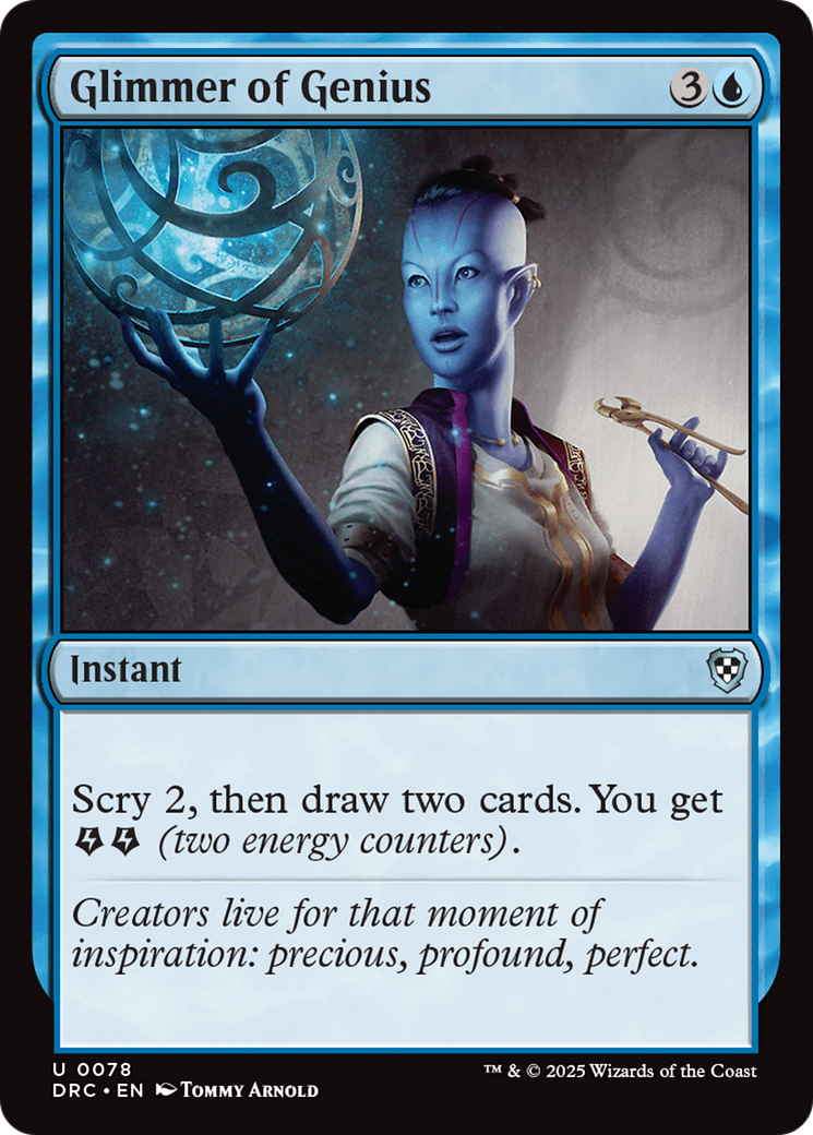 Glimmer of Genius [Aetherdrift Commander] | Gear Gaming Fayetteville