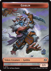 Goblin // Warrior Double-Sided Token [Tarkir: Dragonstorm Tokens] | Gear Gaming Fayetteville