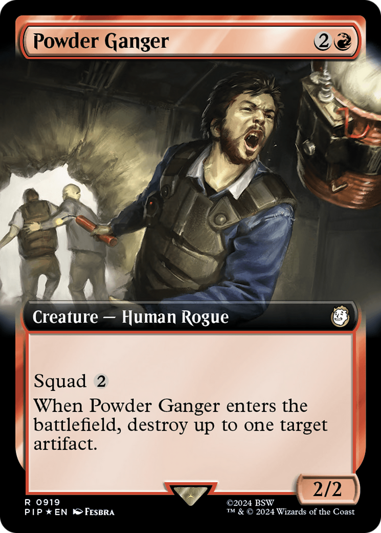 Powder Ganger (Extended Art) (Surge Foil) [Fallout] | Gear Gaming Fayetteville