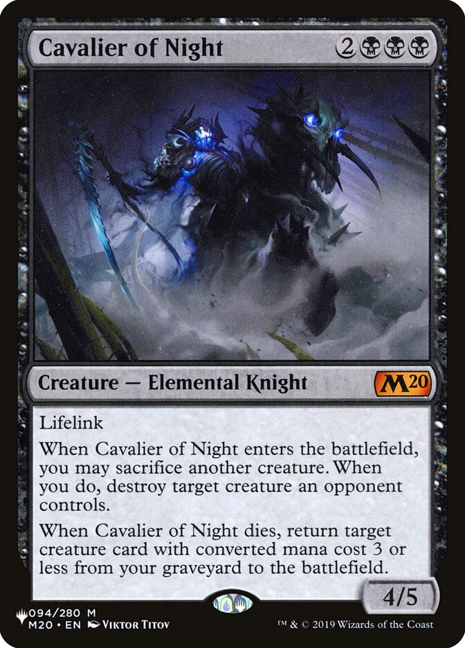 Cavalier of Night [The List] | Gear Gaming Fayetteville