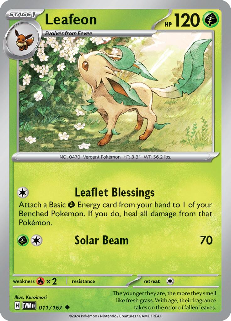 Leafeon (011/167) [Scarlet & Violet: Twilight Masquerade] | Gear Gaming Fayetteville