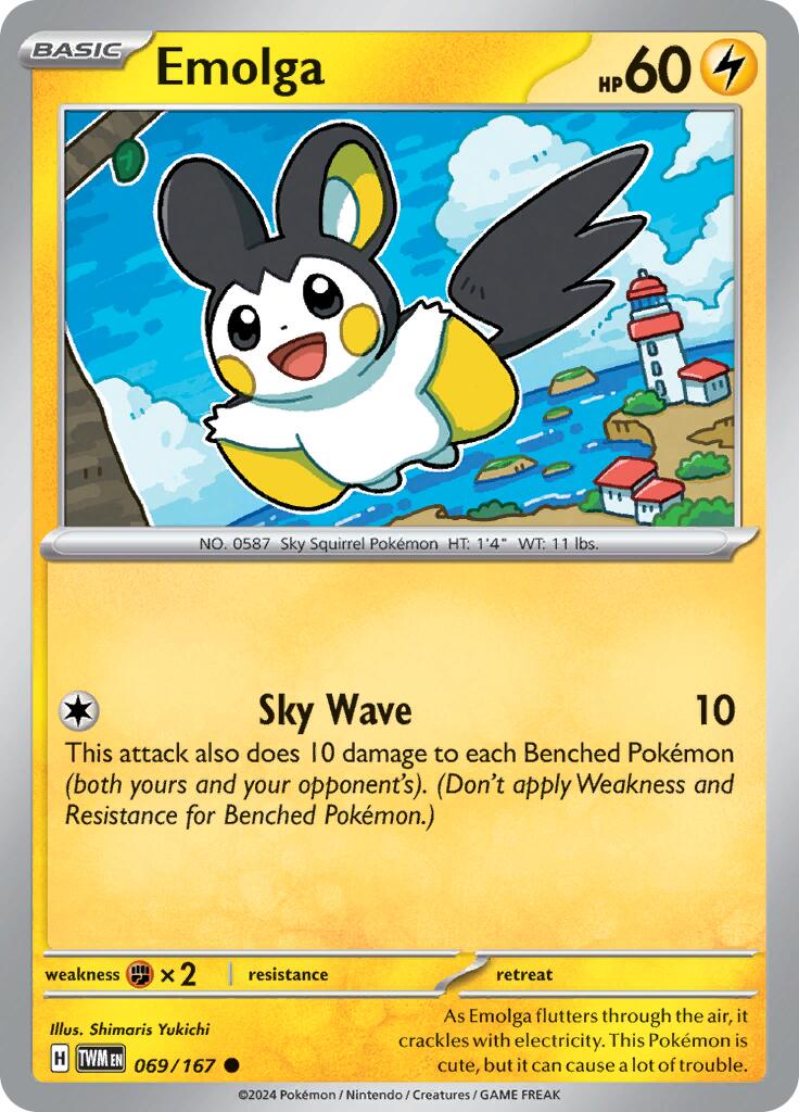 Emolga (069/167) [Scarlet & Violet: Twilight Masquerade] | Gear Gaming Fayetteville