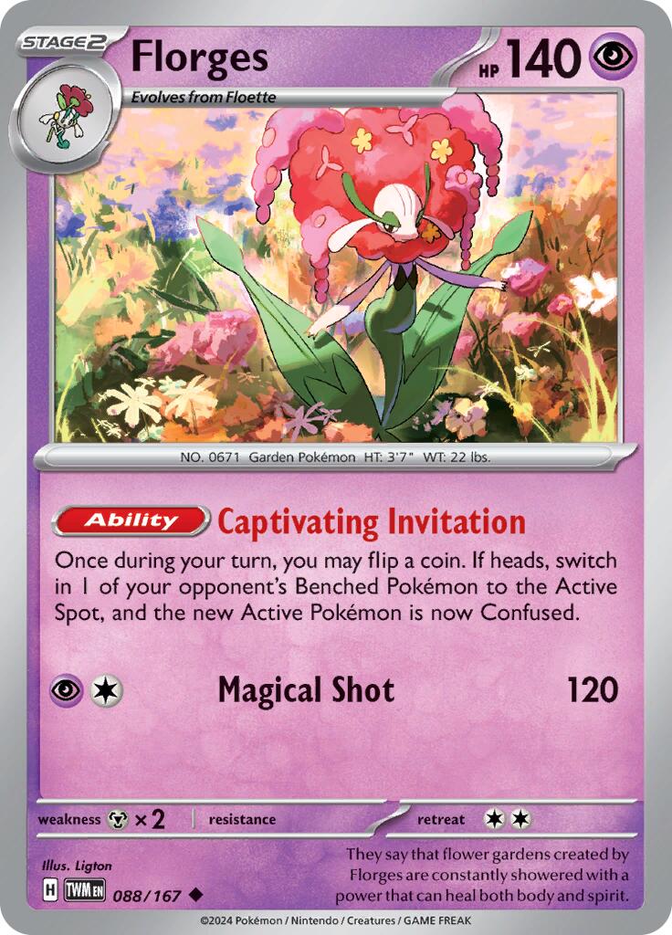 Florges (088/167) [Scarlet & Violet: Twilight Masquerade] | Gear Gaming Fayetteville