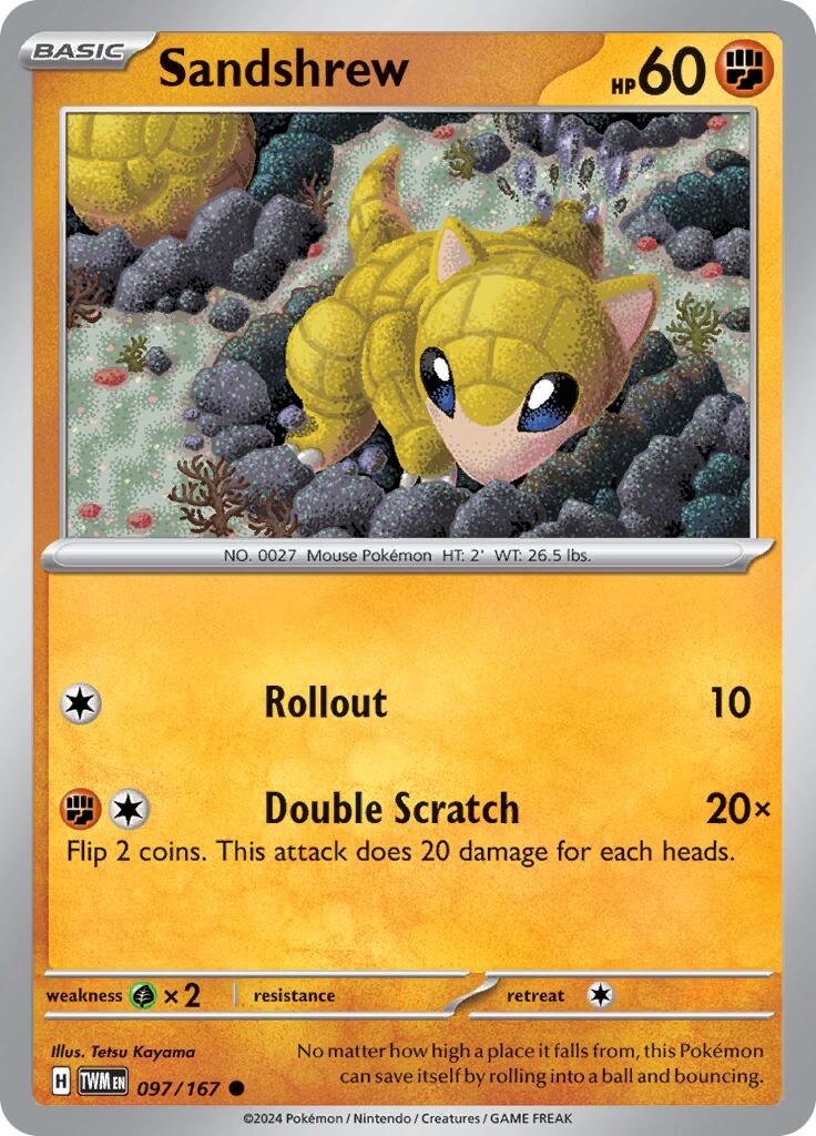 Sandshrew (097/167) [Scarlet & Violet: Twilight Masquerade] | Gear Gaming Fayetteville