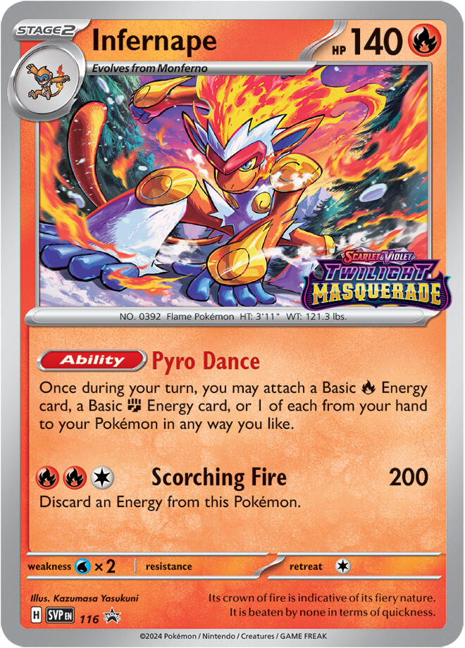 Infernape (116) [Scarlet & Violet: Black Star Promos] | Gear Gaming Fayetteville