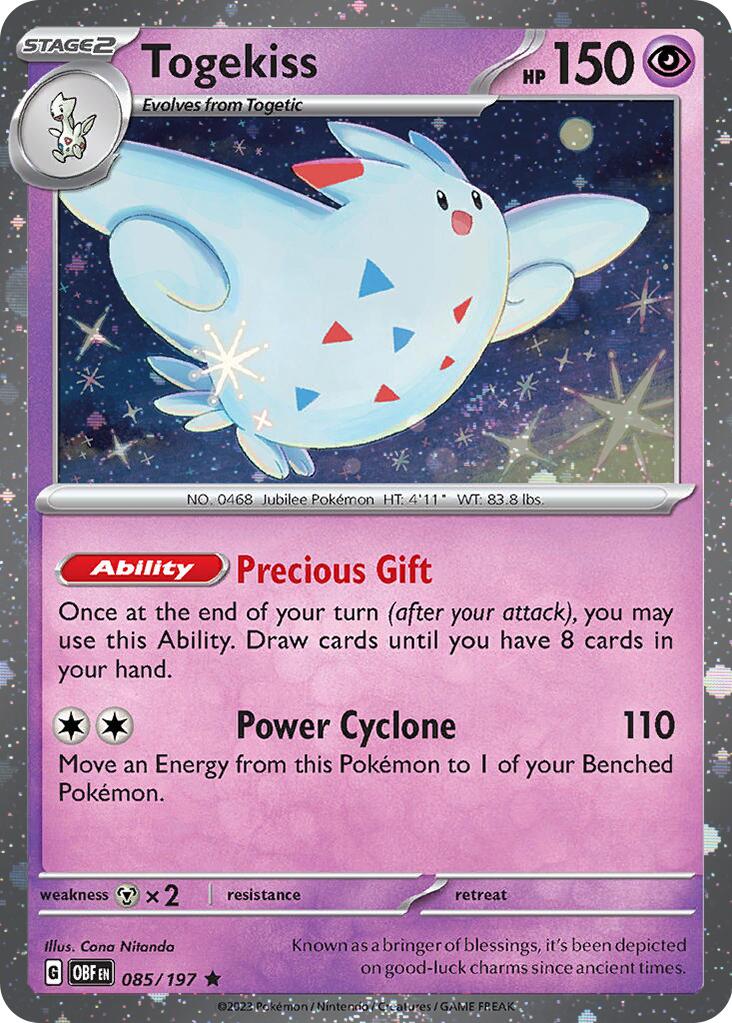 Togekiss (085/197) (Cosmos Holo) [Scarlet & Violet: Obsidian Flames] | Gear Gaming Fayetteville