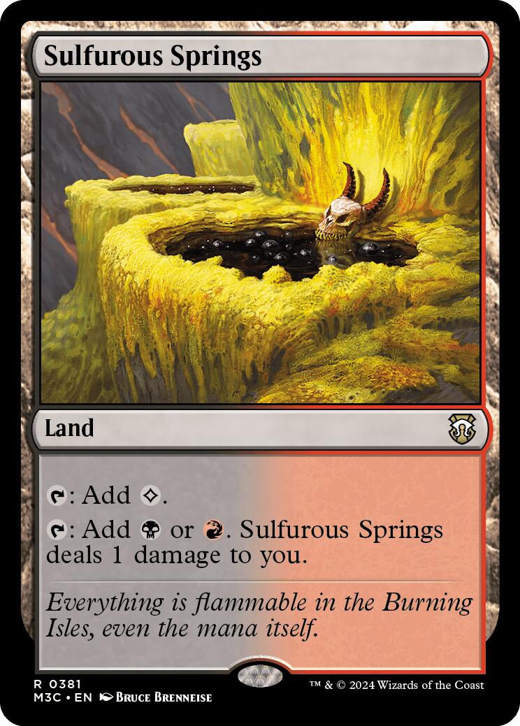 Sulfurous Springs [Modern Horizons 3 Commander] | Gear Gaming Fayetteville