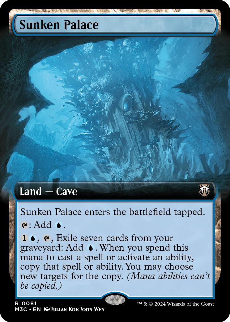 Sunken Palace (Extended Art) (Ripple Foil) [Modern Horizons 3 Commander] | Gear Gaming Fayetteville