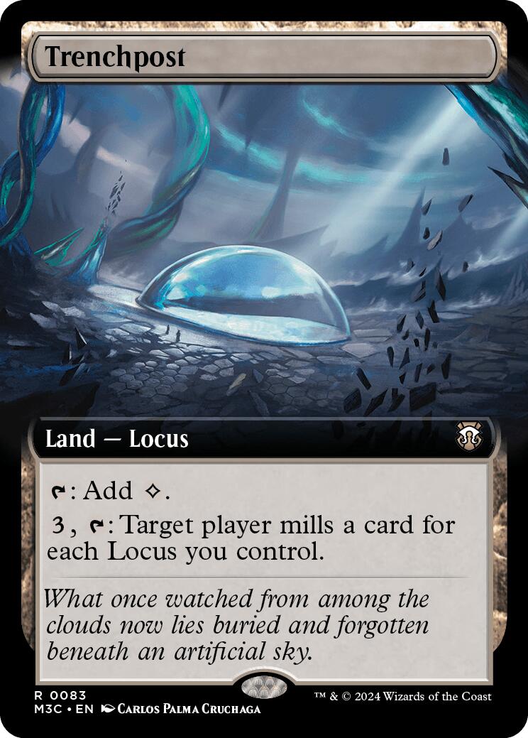 Trenchpost (Extended Art) (Ripple Foil) [Modern Horizons 3 Commander] | Gear Gaming Fayetteville