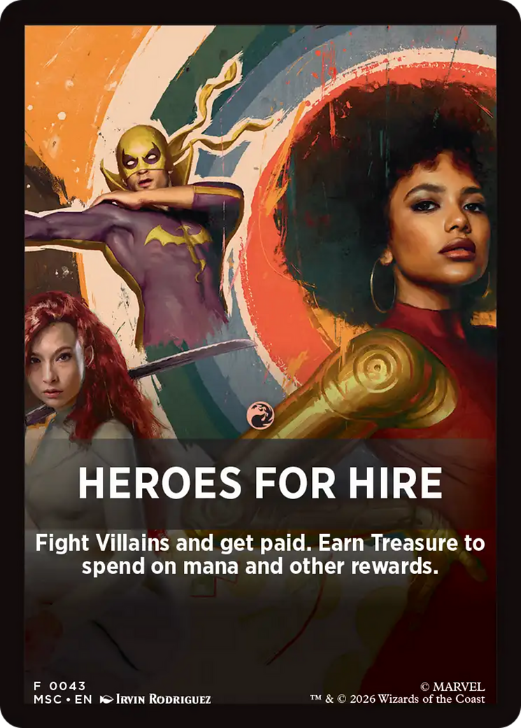 Heroes For Hire Theme Card [Marvel Super Heroes Commander] | Gear Gaming Fayetteville