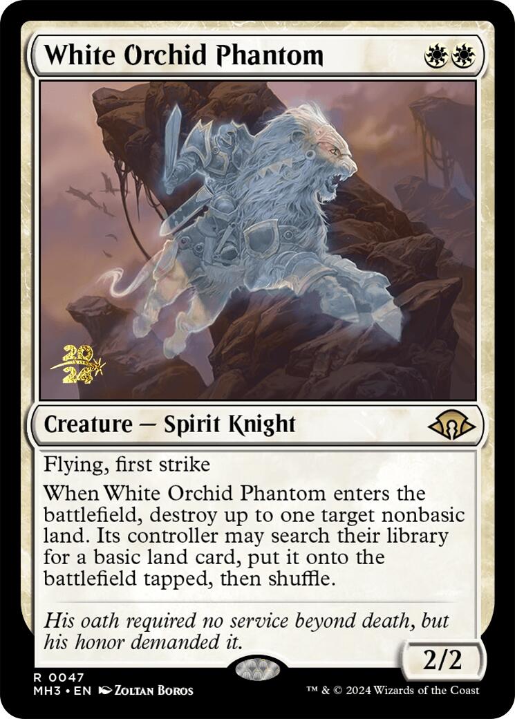 White Orchid Phantom [Modern Horizons 3 Prerelease Promos] | Gear Gaming Fayetteville