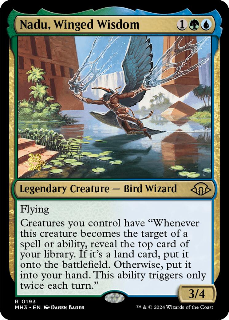 Nadu, Winged Wisdom [Modern Horizons 3 Prerelease Promos] | Gear Gaming Fayetteville