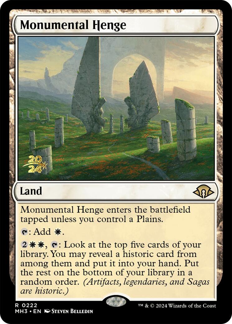 Monumental Henge [Modern Horizons 3 Prerelease Promos] | Gear Gaming Fayetteville