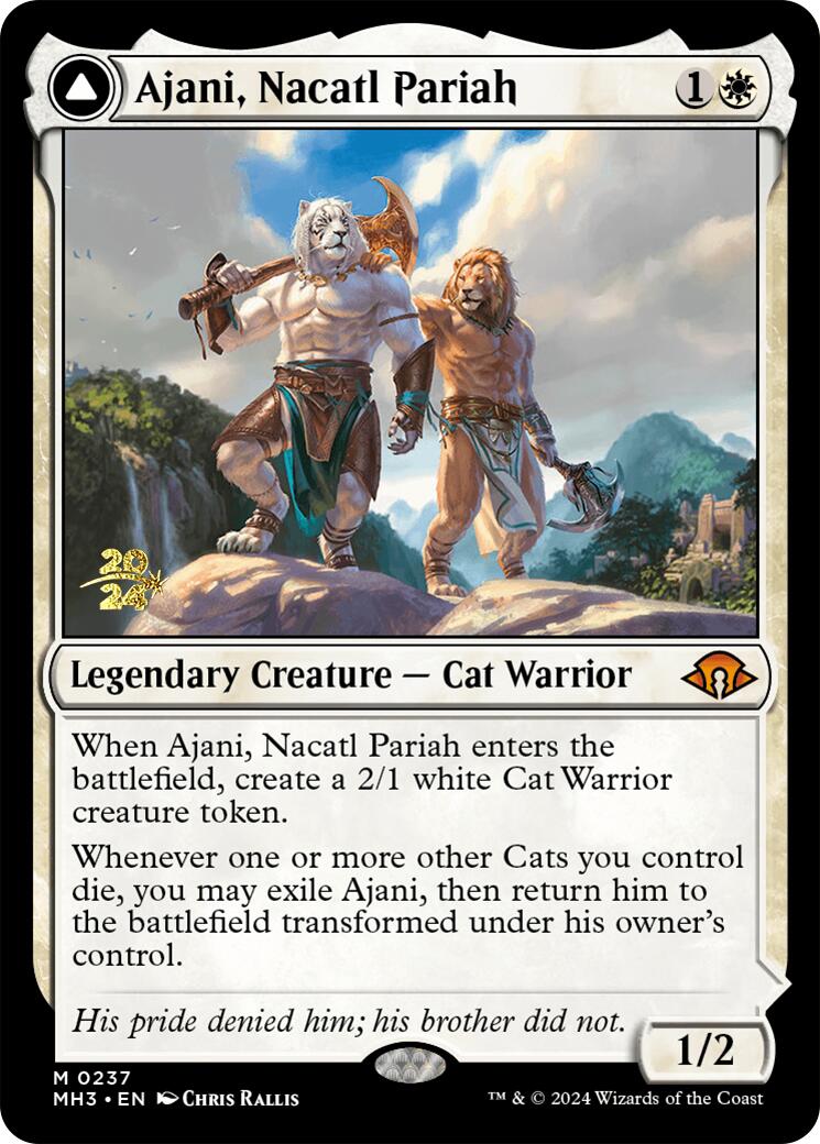 Ajani, Nacatl Pariah [Modern Horizons 3 Prerelease Promos] | Gear Gaming Fayetteville