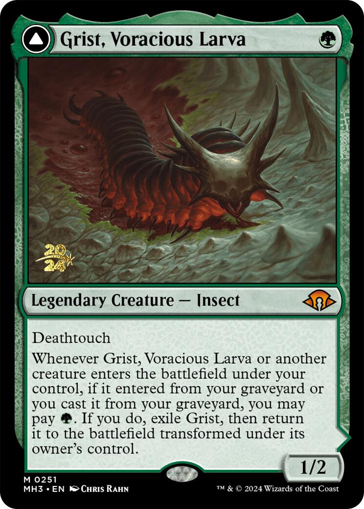 Grist, Voracious Larva [Modern Horizons 3 Prerelease Promos] | Gear Gaming Fayetteville