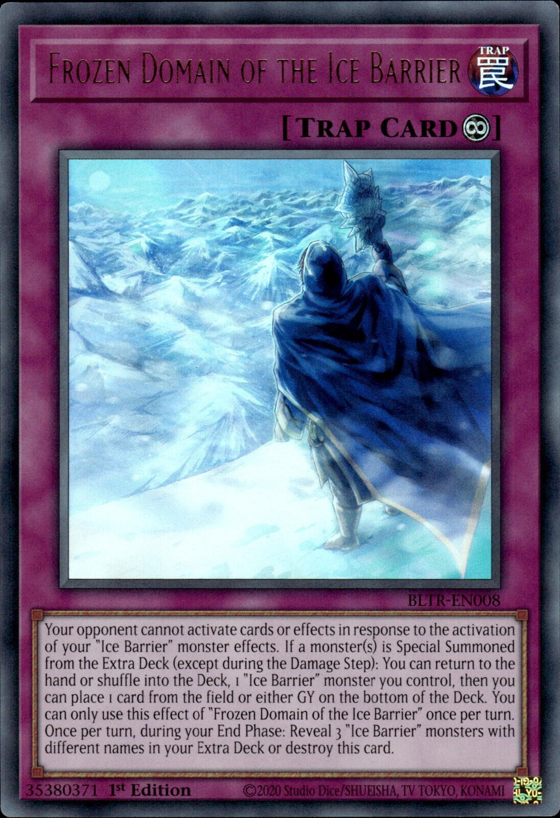 Frozen Domain of the Ice Barrier [BLTR-EN008] Ultra Rare | Gear Gaming Fayetteville