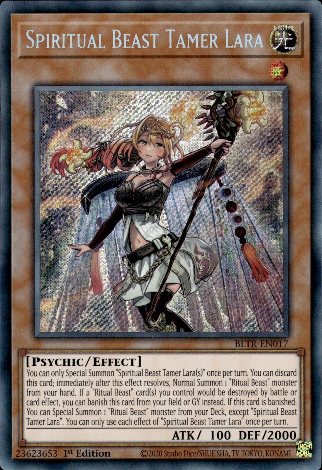 Spiritual Beast Tamer Lara [BLTR-EN017] Secret Rare | Gear Gaming Fayetteville