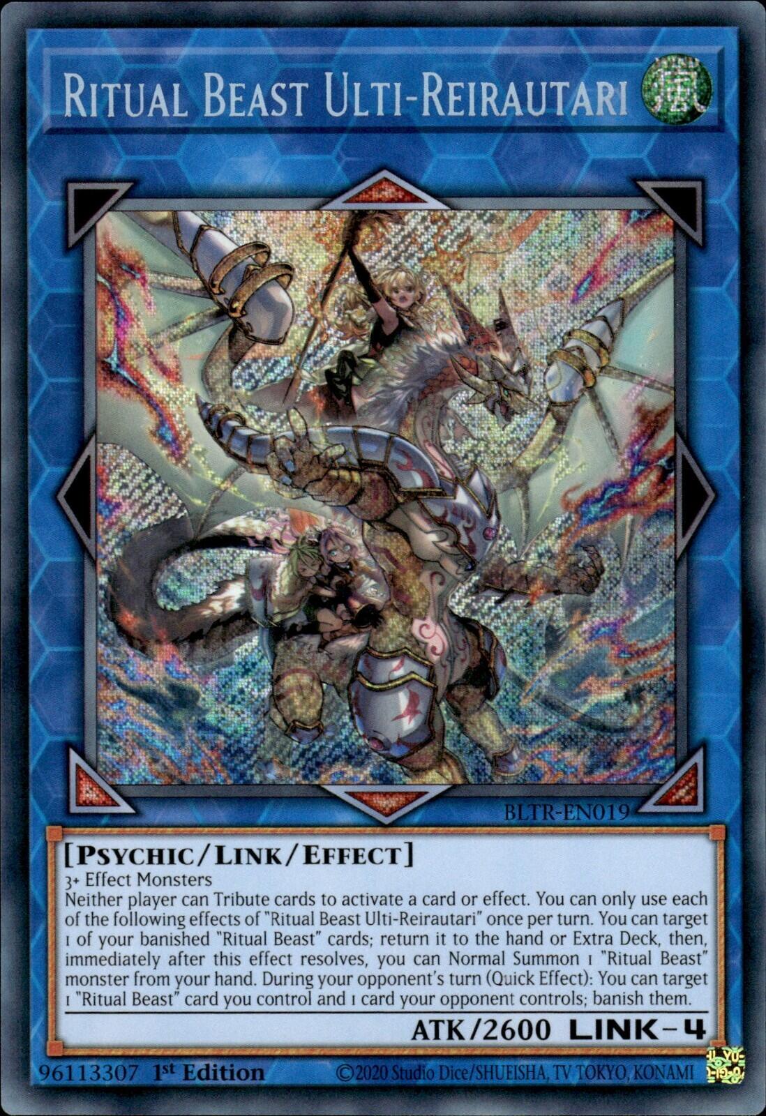 Ritual Beast Ulti-Reirautari [BLTR-EN019] Secret Rare | Gear Gaming Fayetteville