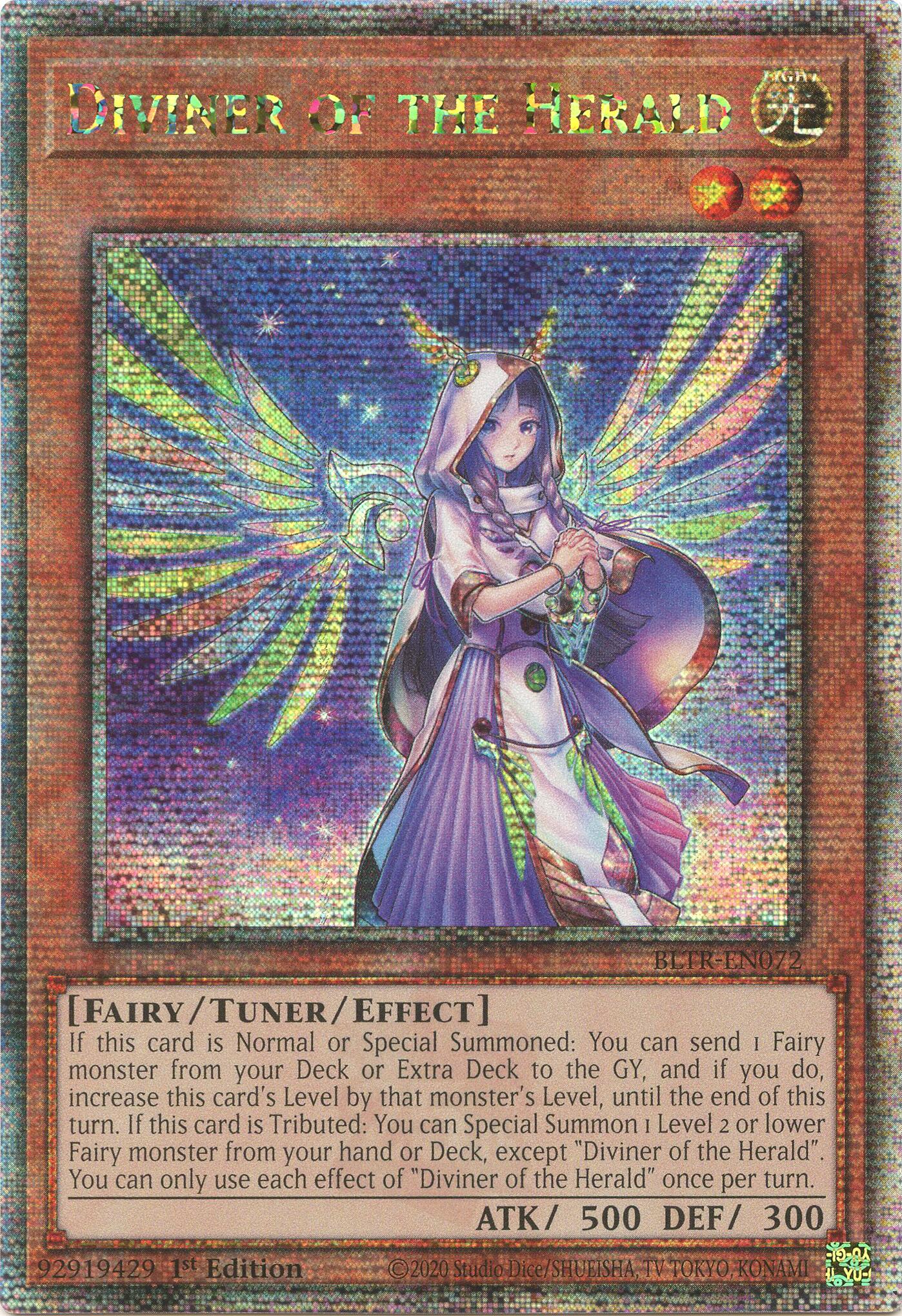 Diviner of the Herald (Quarter Century Secret Rare) [BLTR-EN072] Quarter Century Secret Rare | Gear Gaming Fayetteville