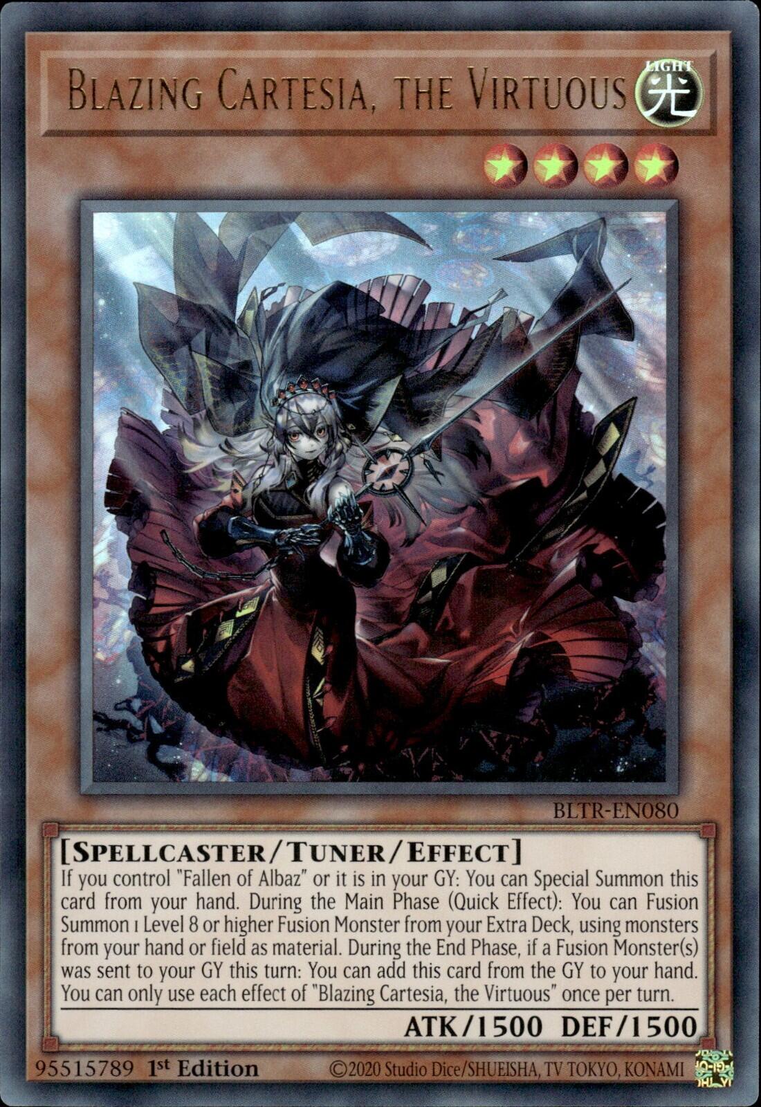 Blazing Cartesia, the Virtuous [BLTR-EN080] Ultra Rare | Gear Gaming Fayetteville