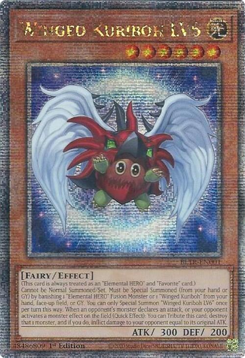 Winged Kuriboh LV6 (Quarter Century Secret Rare) [BLTR-EN001] Quarter Century Secret Rare | Gear Gaming Fayetteville