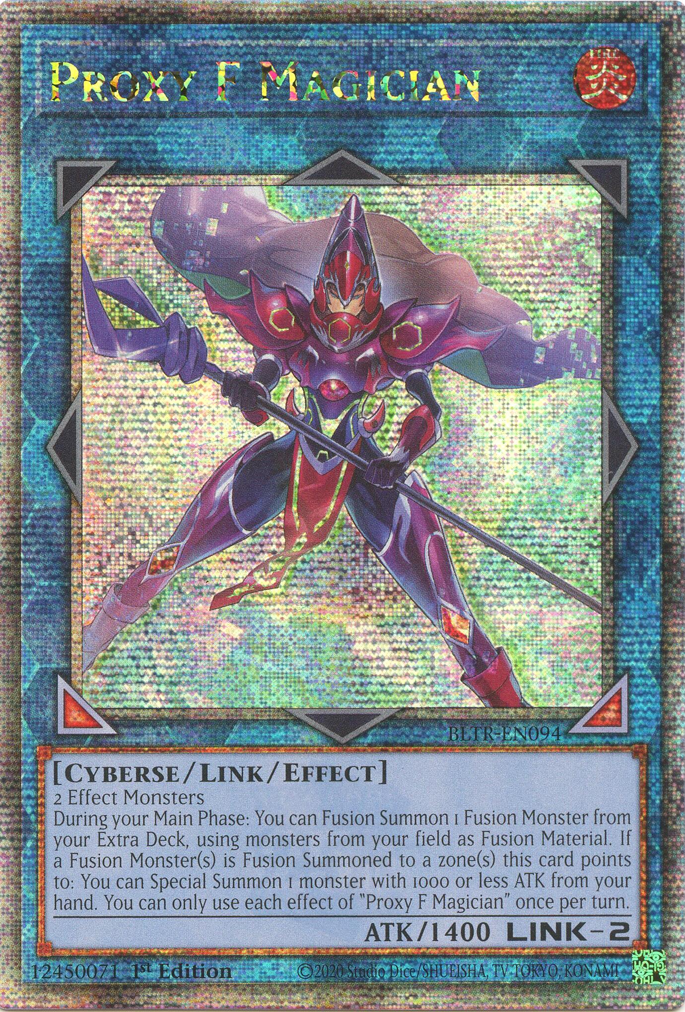 Proxy F Magician (Quarter Century Secret Rare) [BLTR-EN094] Quarter Century Secret Rare | Gear Gaming Fayetteville