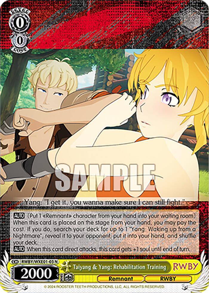 Taiyang & Yang: Rehabilitation Training - [RWBY Premium Booster] | Gear Gaming Fayetteville