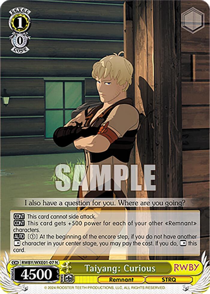 Taiyang: Curious - [RWBY Premium Booster] | Gear Gaming Fayetteville