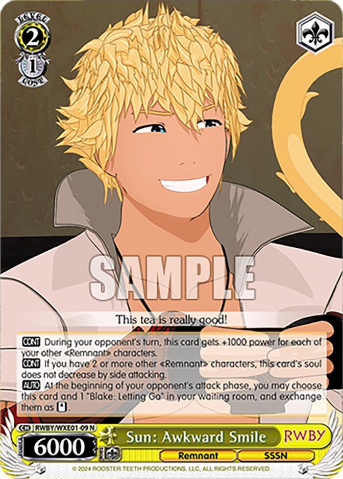 Sun: Awkward Smile - [RWBY Premium Booster] | Gear Gaming Fayetteville