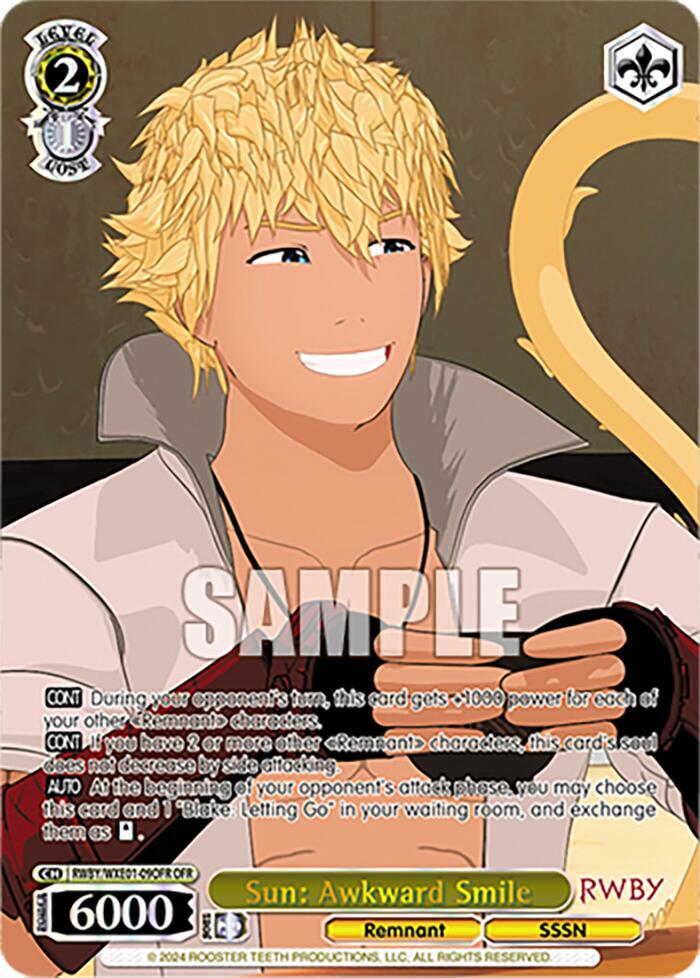 Sun: Awkward Smile (OFR) - [RWBY Premium Booster] | Gear Gaming Fayetteville