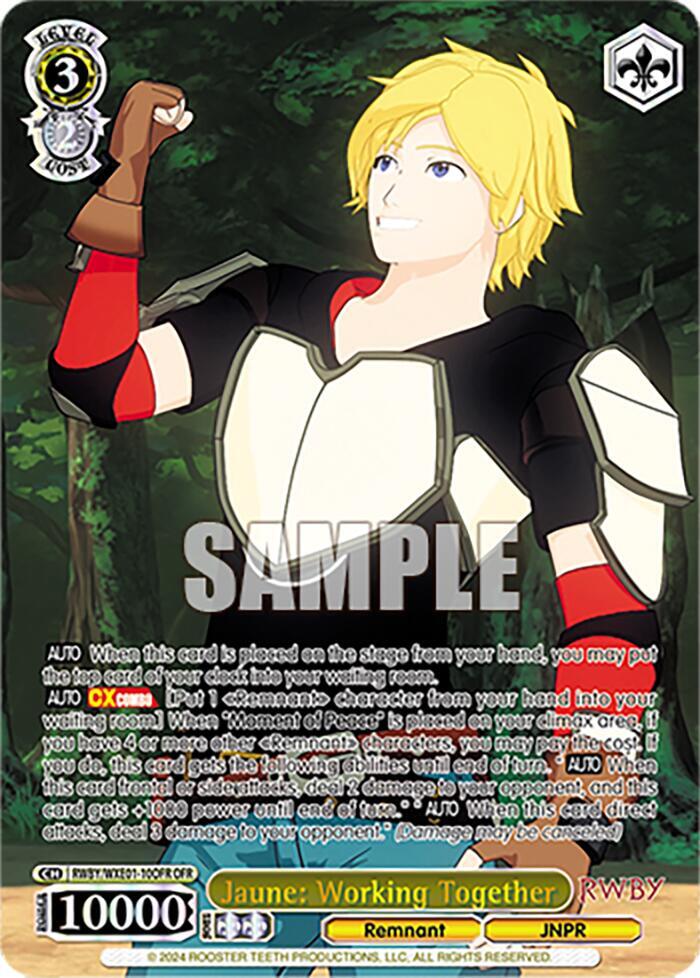 Jaune: Working Together (OFR) - [RWBY Premium Booster] | Gear Gaming Fayetteville