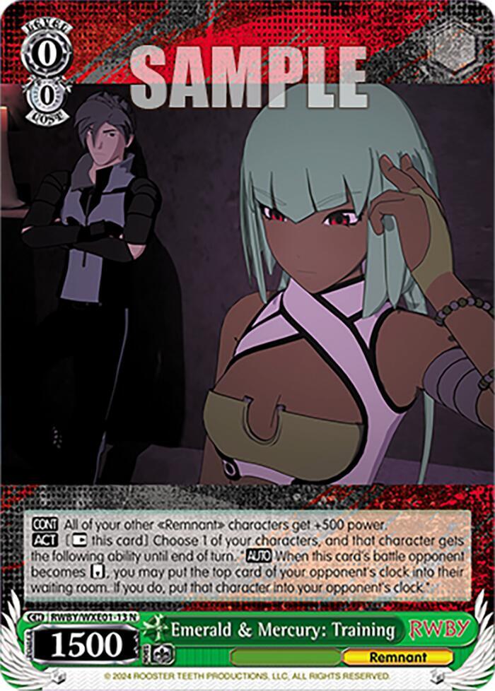 Emerald & Mercury: Training - [RWBY Premium Booster] | Gear Gaming Fayetteville