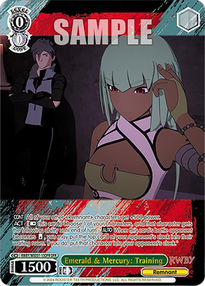 Emerald & Mercury: Training (OFR) - [RWBY Premium Booster] | Gear Gaming Fayetteville