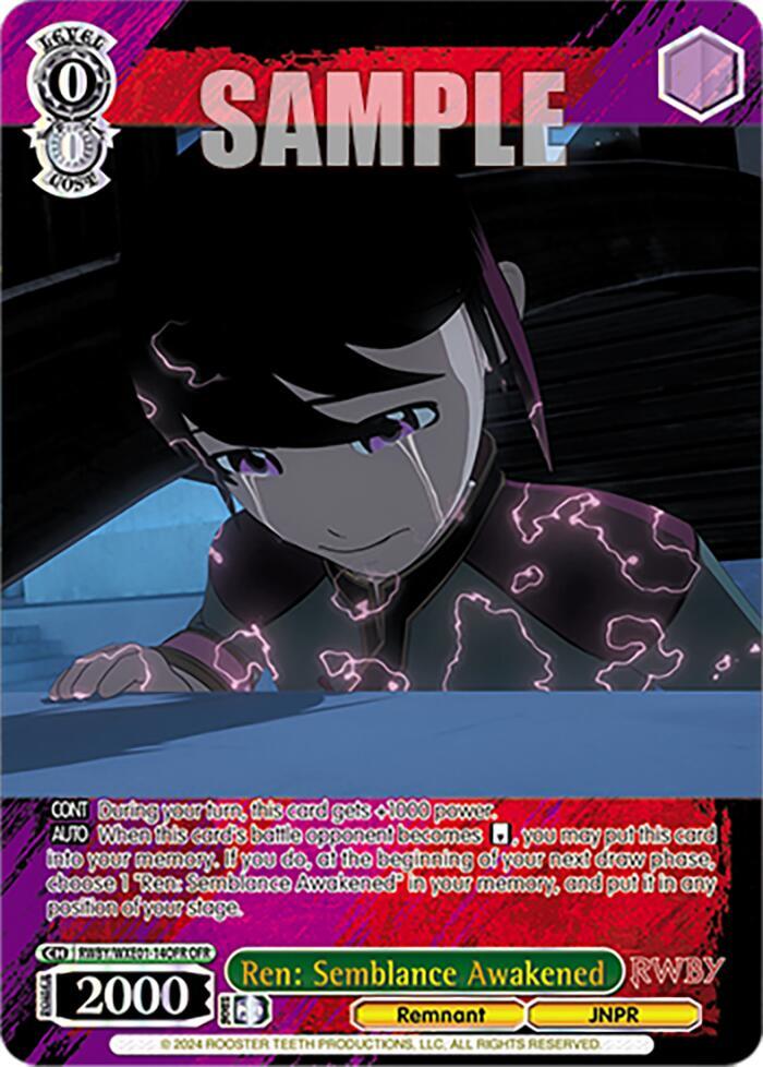 Ren: Semblance Awakened (OFR) - [RWBY Premium Booster] | Gear Gaming Fayetteville