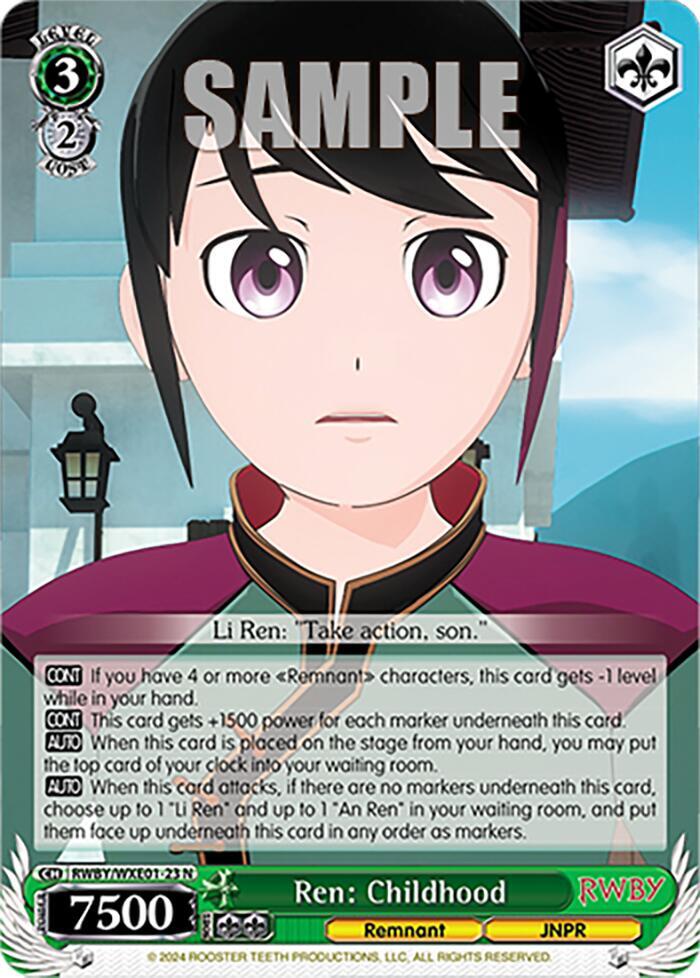 Ren: Childhood - [RWBY Premium Booster] | Gear Gaming Fayetteville