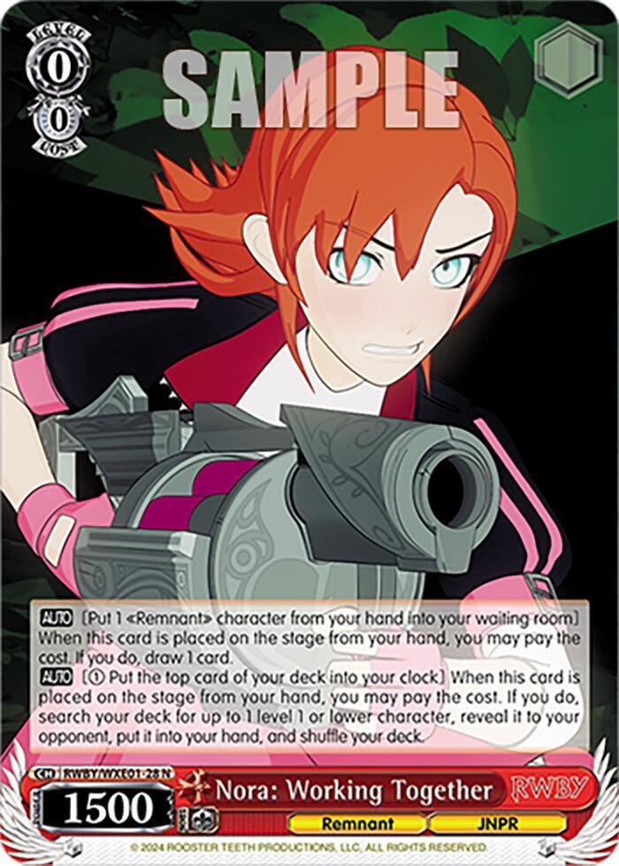 Nora: Working Together - [RWBY Premium Booster] | Gear Gaming Fayetteville