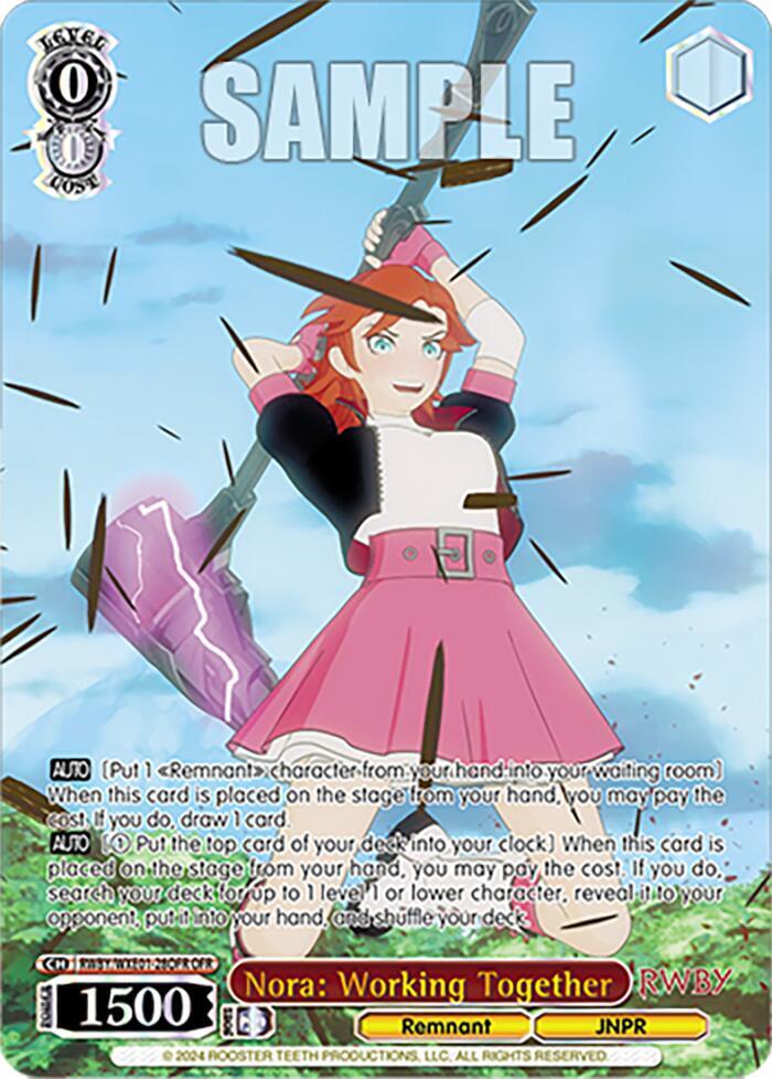 Nora: Working Together (OFR) - [RWBY Premium Booster] | Gear Gaming Fayetteville