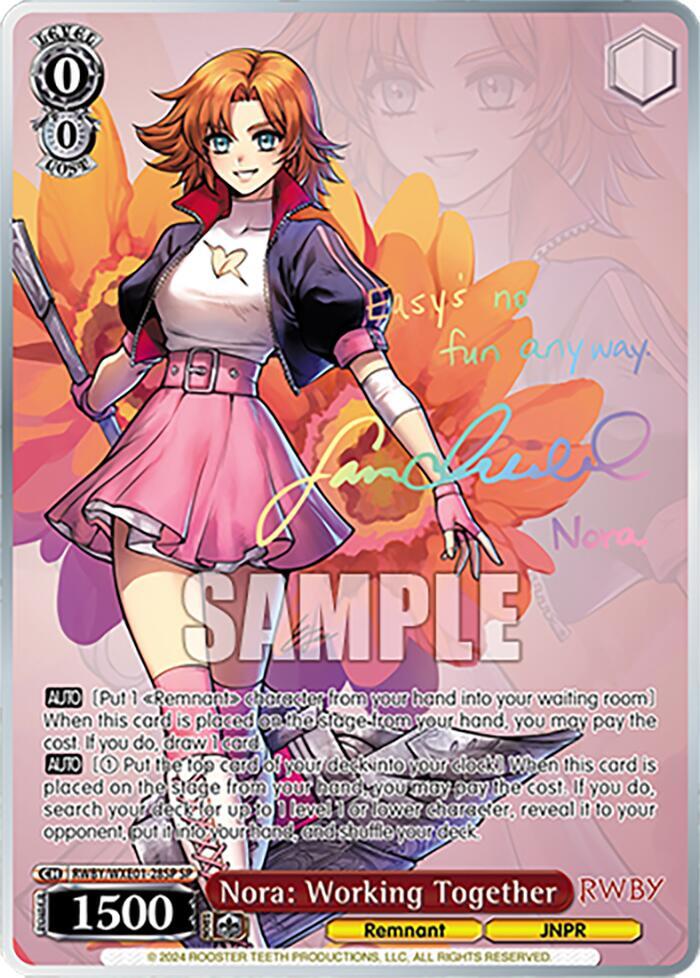 Nora: Working Together (SP) - [RWBY Premium Booster] | Gear Gaming Fayetteville