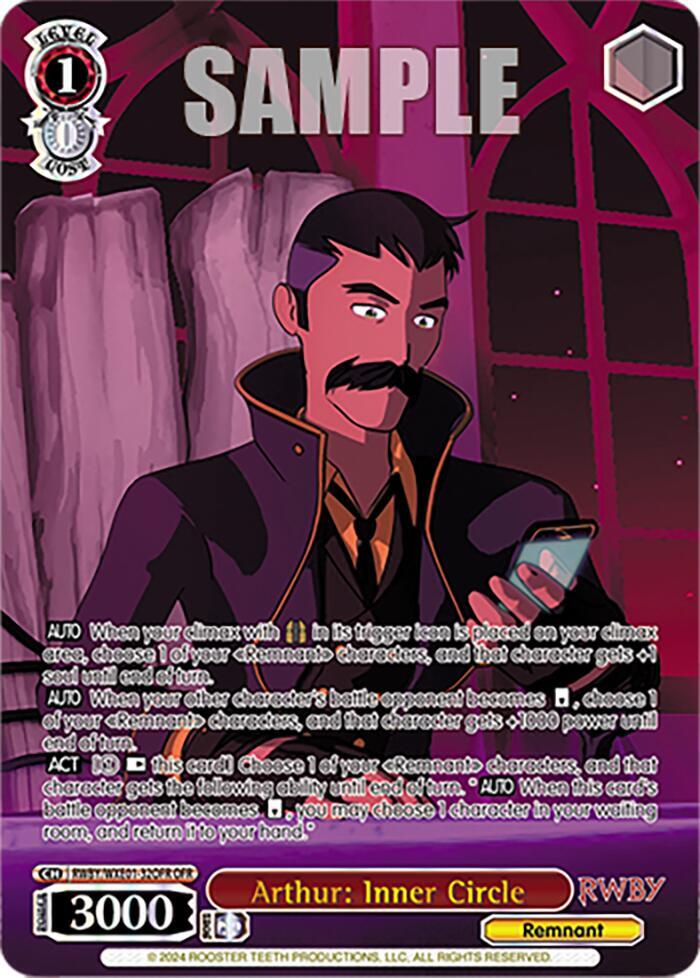 Arthur: Inner Circle (OFR) - [RWBY Premium Booster] | Gear Gaming Fayetteville