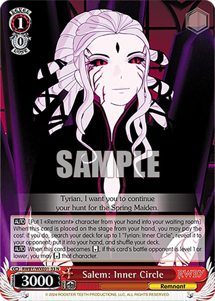Salem: Inner Circle - [RWBY Premium Booster] | Gear Gaming Fayetteville