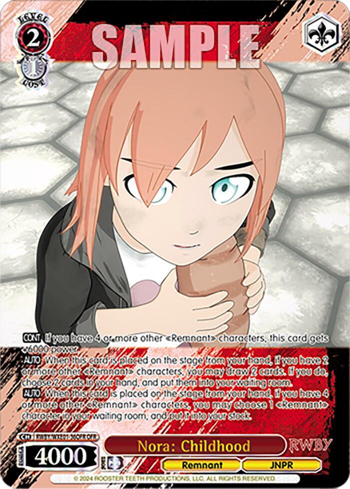 Nora: Childhood (OFR) - [RWBY Premium Booster] | Gear Gaming Fayetteville