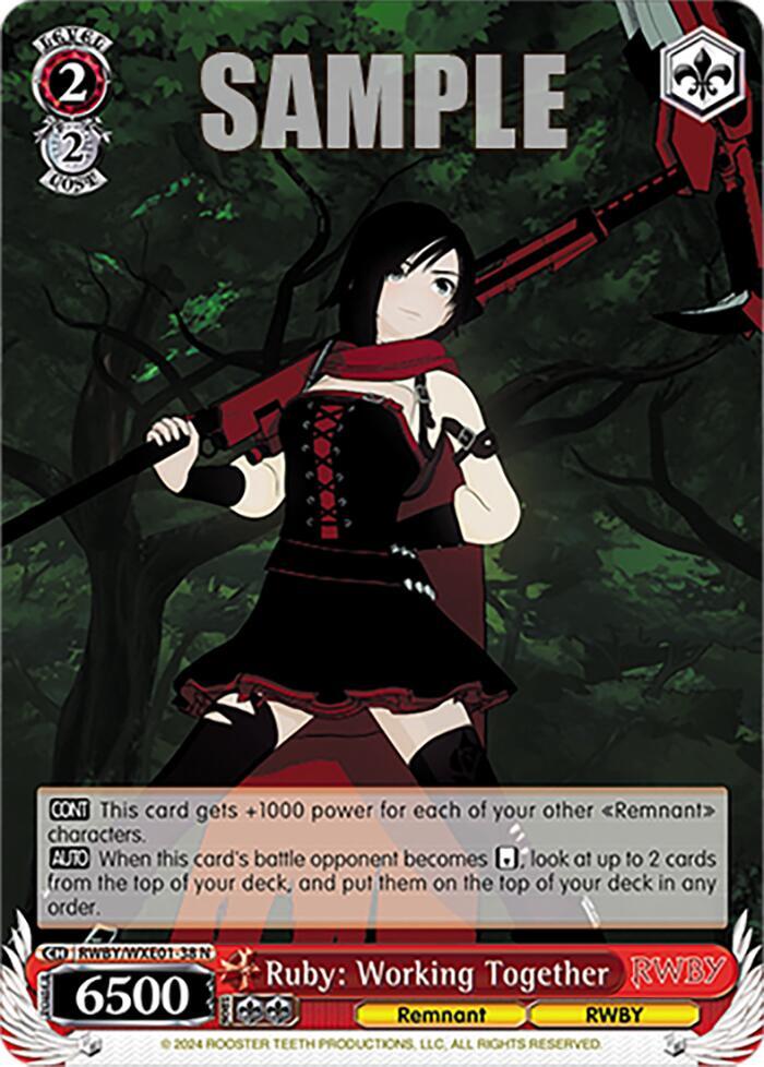 Ruby: Working Together - [RWBY Premium Booster] | Gear Gaming Fayetteville