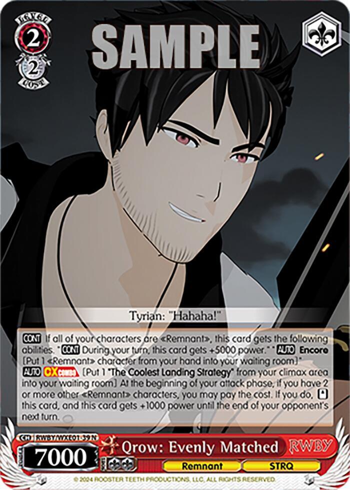 Qrow: Evenly Matched - [RWBY Premium Booster] | Gear Gaming Fayetteville