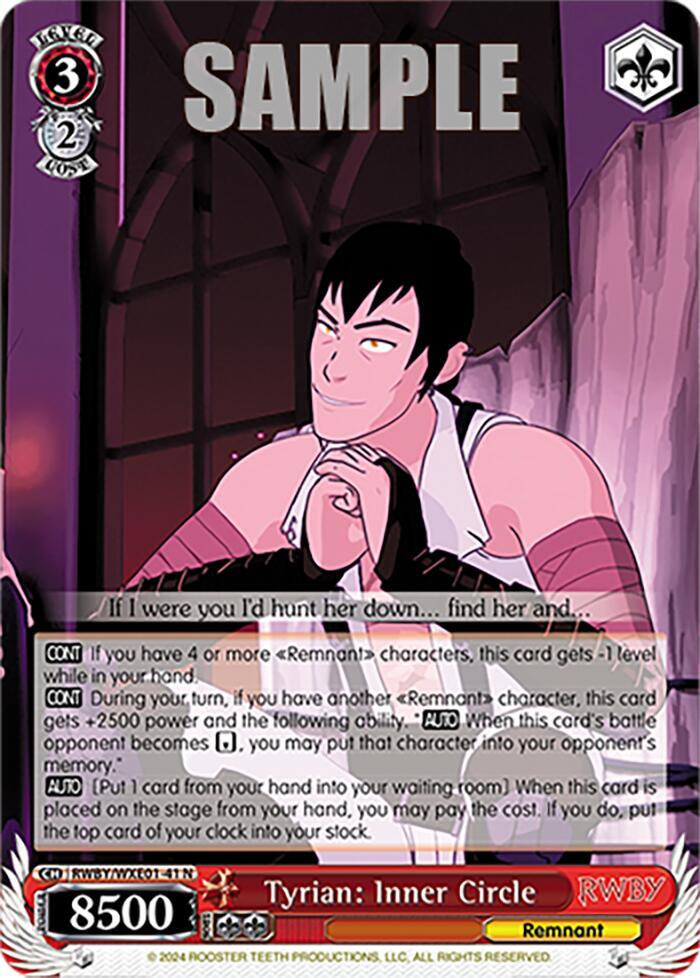 Tyrian: Inner Circle - [RWBY Premium Booster] | Gear Gaming Fayetteville