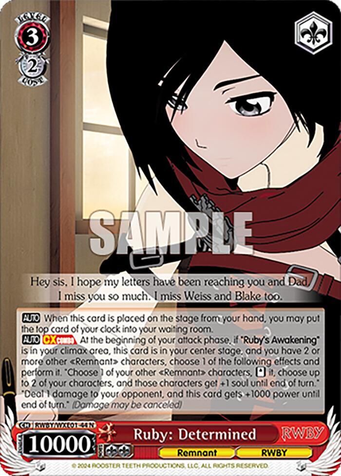 Ruby: Determined - [RWBY Premium Booster] | Gear Gaming Fayetteville
