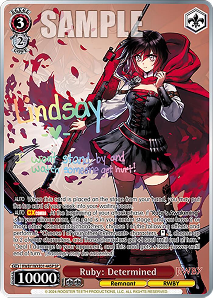 Ruby: Determined (SP) - [RWBY Premium Booster] | Gear Gaming Fayetteville