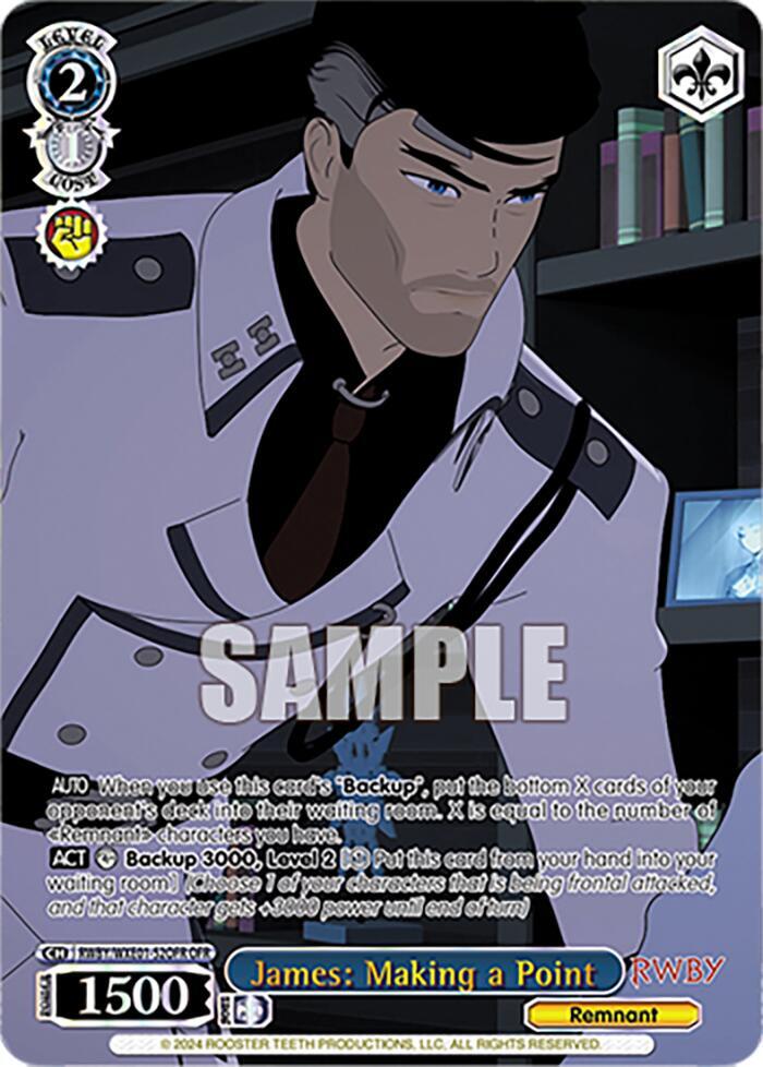 James: Making a Point (OFR) - [RWBY Premium Booster] | Gear Gaming Fayetteville