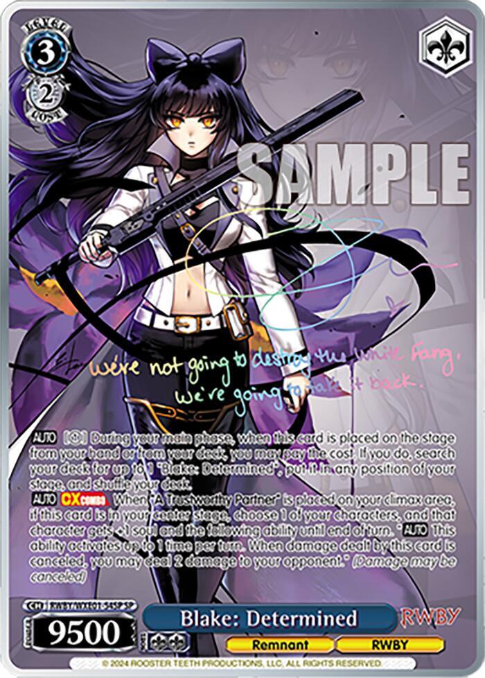 Blake: Determined (SP) - [RWBY Premium Booster] | Gear Gaming Fayetteville