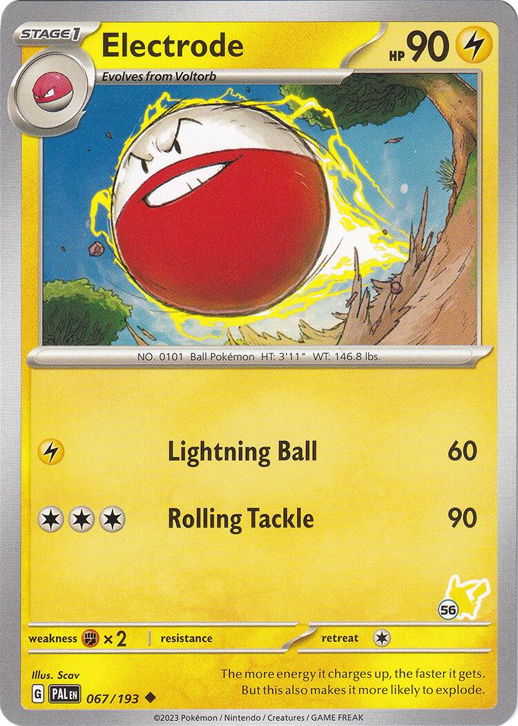 Electrode (067/193) (Pikachu Stamp #56) [Battle Academy 2024] | Gear Gaming Fayetteville