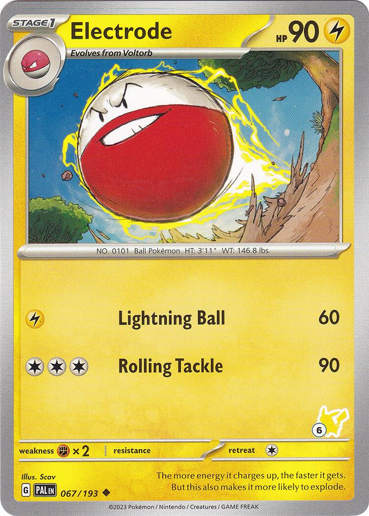 Electrode (067/193) (Pikachu Stamp #6) [Battle Academy 2024] | Gear Gaming Fayetteville